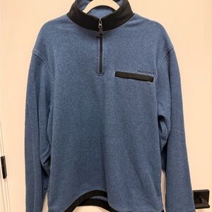 Old Navy Men's Zip-Up Sweater in Blue and Black